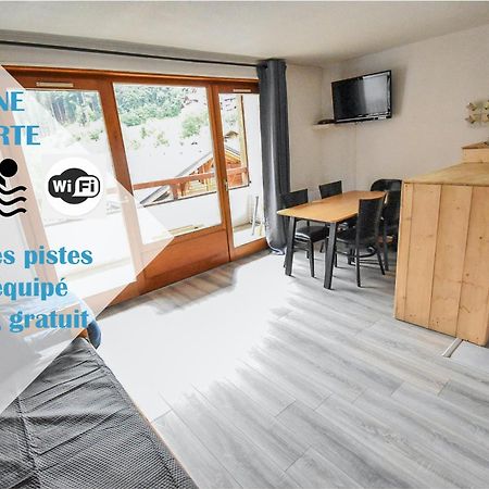 L'Enchalpe, Grand Et Lumineux Studio Avec Coin Montagne 5 Personnes, 60M Des Pistes, Piscine Couverte, Wifi, Grand Balcon Expo Est, Draps Non Compris Saint-Jean-dʼAulps Dış mekan fotoğraf